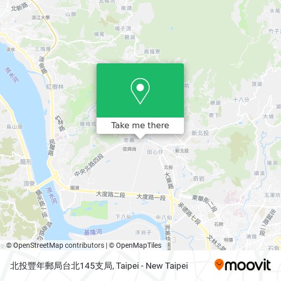 北投豐年郵局台北145支局 map