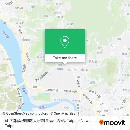 國防部福利總處大宗副食品供應站 map