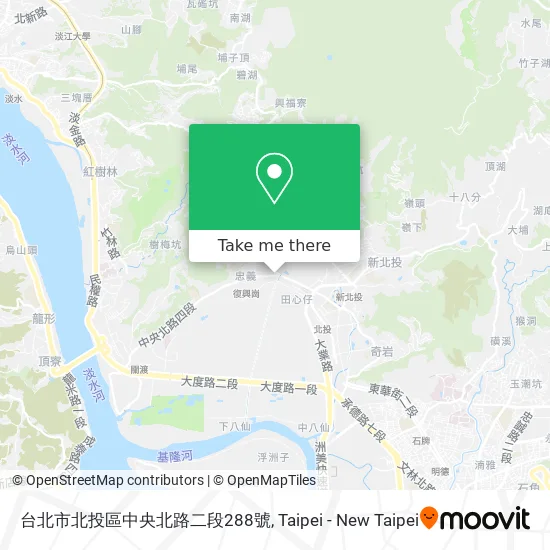 台北市北投區中央北路二段288號 map
