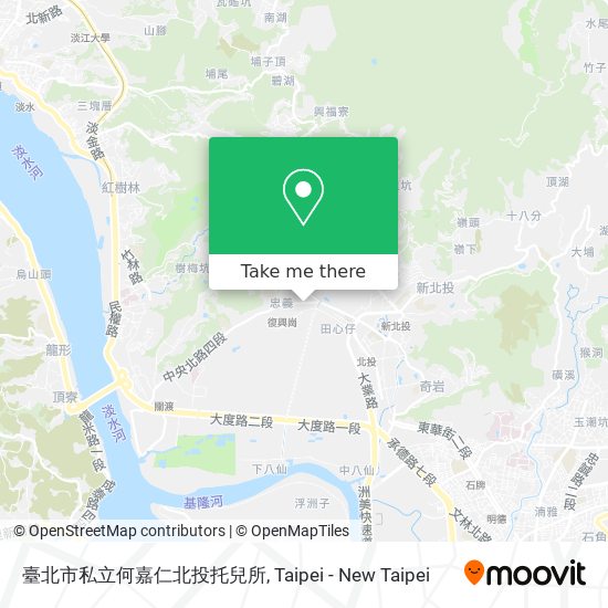 臺北市私立何嘉仁北投托兒所 map