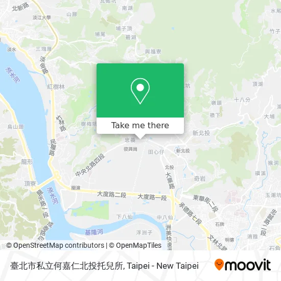 臺北市私立何嘉仁北投托兒所 map