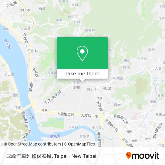 成峰汽車維修保養廠地圖