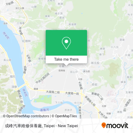 成峰汽車維修保養廠地圖