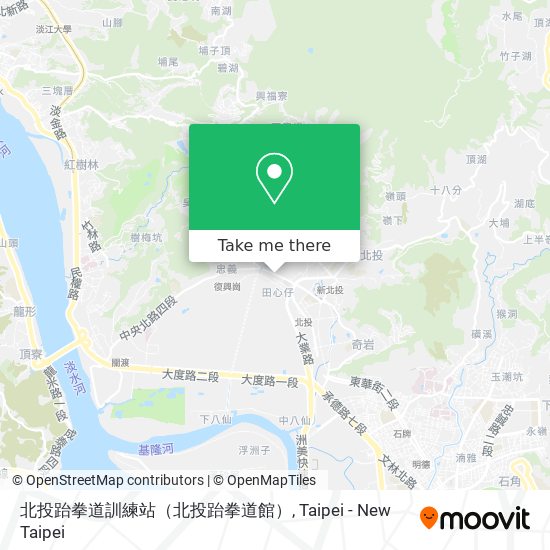 北投跆拳道訓練站（北投跆拳道館）地圖