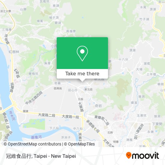 冠維食品行 map