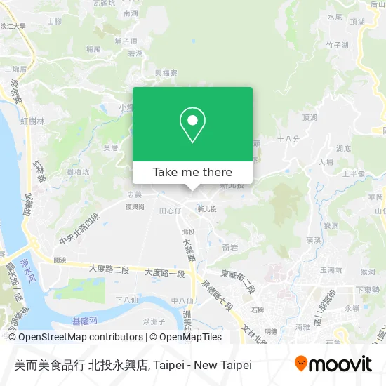 美而美食品行 北投永興店 map