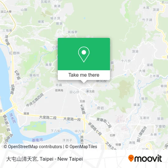 大屯山清天宮 map
