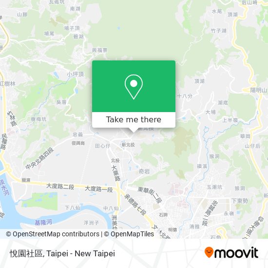 悅園社區 map