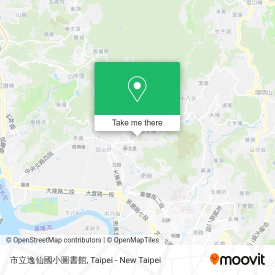 市立逸仙國小圖書館地圖