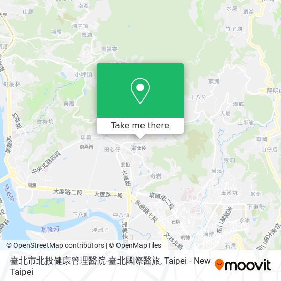 臺北市北投健康管理醫院-臺北國際醫旅 map