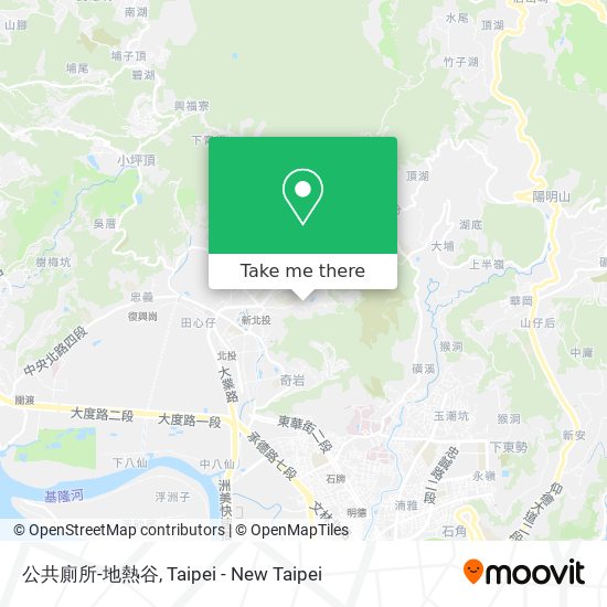 公共廁所-地熱谷 map