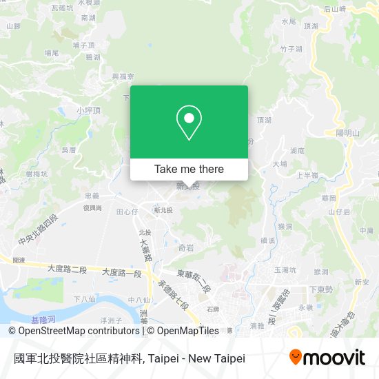 國軍北投醫院社區精神科地圖