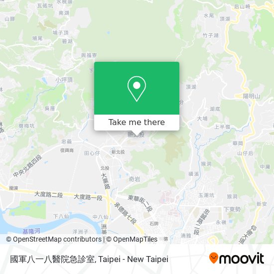 國軍八一八醫院急診室 map