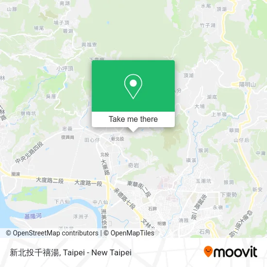 新北投千禧湯地圖