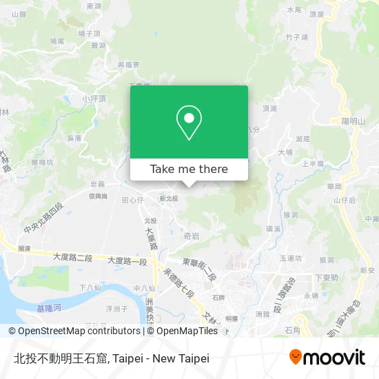 北投不動明王石窟 map