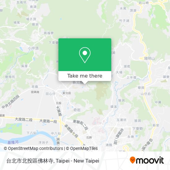 台北市北投區佛林寺地圖