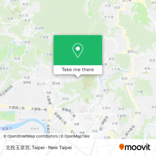 北投玉皇宮 map
