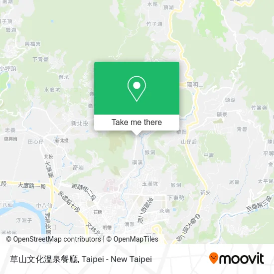 草山文化溫泉餐廳地圖