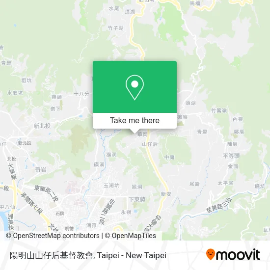 陽明山山仔后基督教會地圖