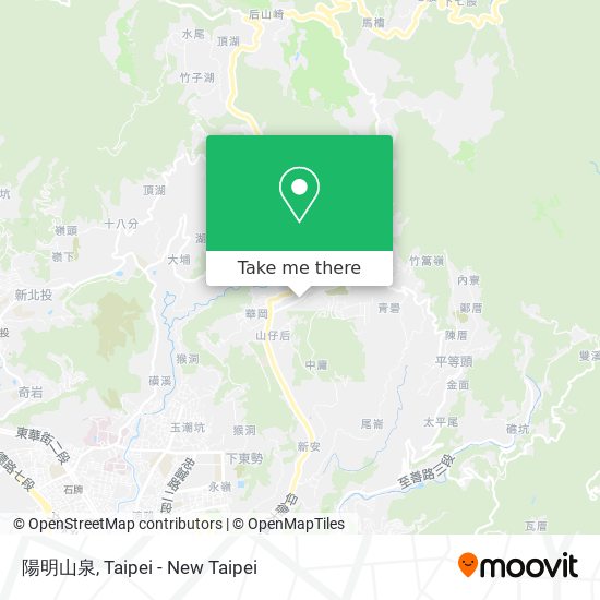 陽明山泉 map