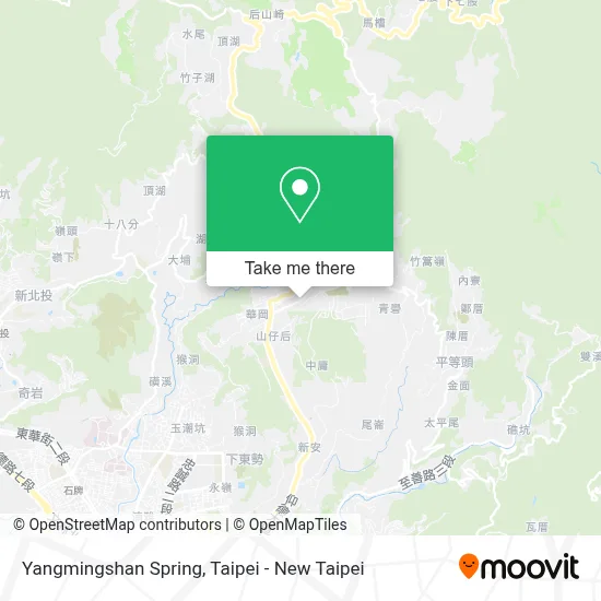 Yangmingshan Spring map