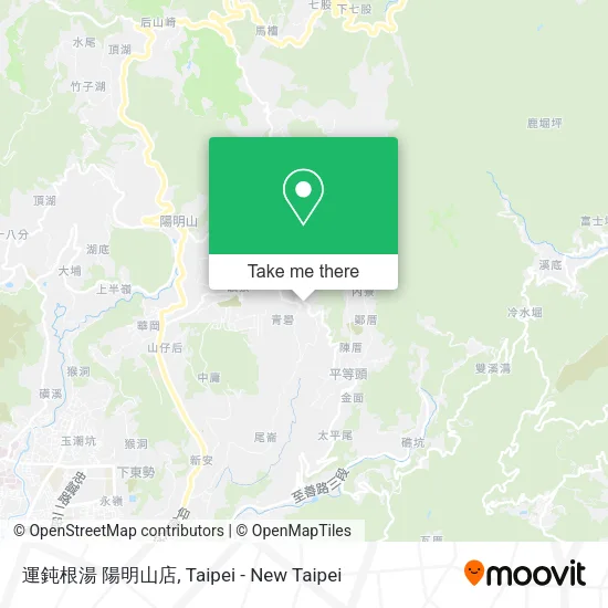 運鈍根湯 陽明山店 map