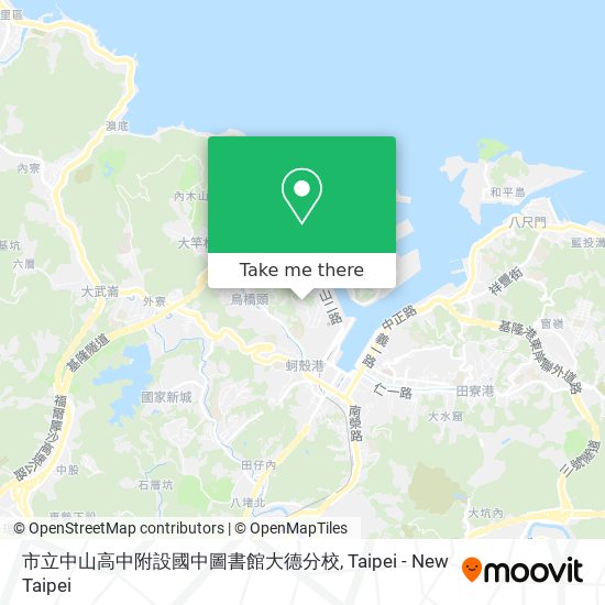 市立中山高中附設國中圖書館大德分校地圖