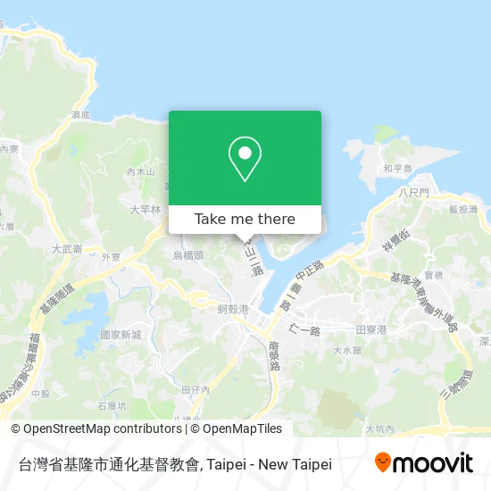台灣省基隆市通化基督教會地圖