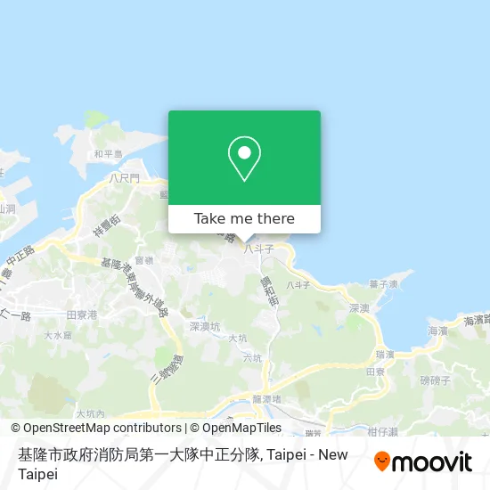 基隆市政府消防局第一大隊中正分隊地圖