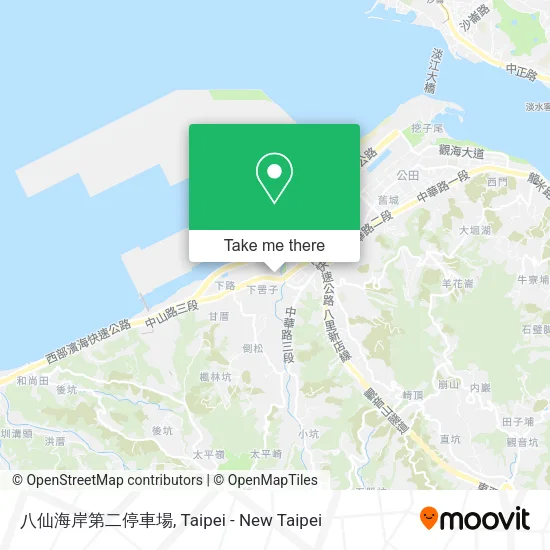 八仙海岸第二停車場地圖