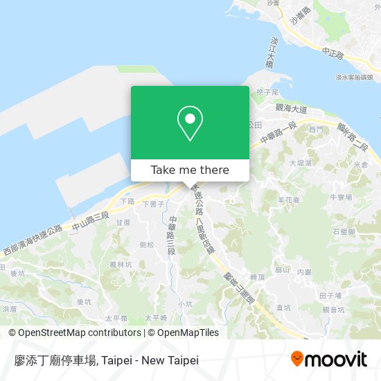 廖添丁廟停車場 map