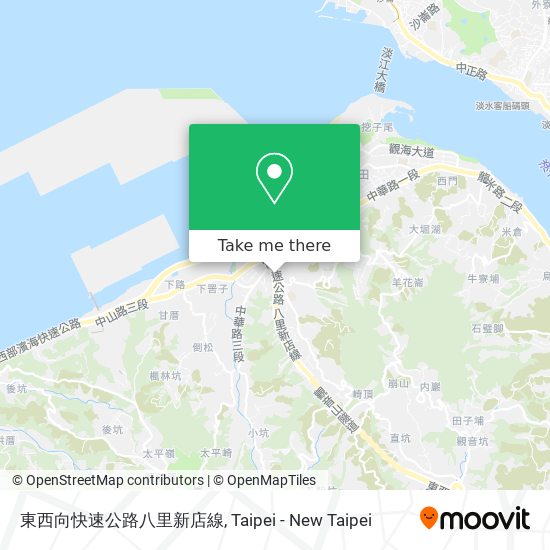 東西向快速公路八里新店線 map