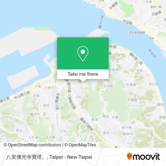 八里佛光寺寶塔。 map