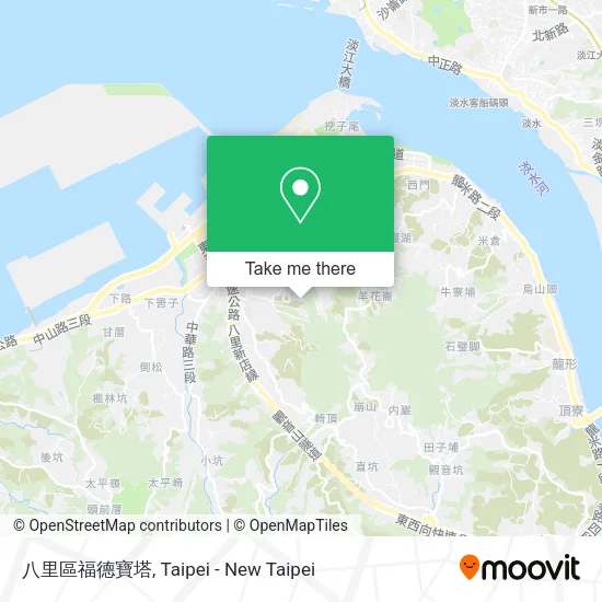 八里區福德寶塔 map