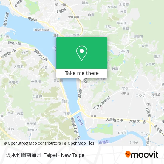 淡水竹圍南加州 map