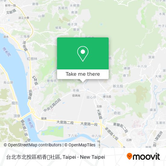台北市北投區稻香社區 map