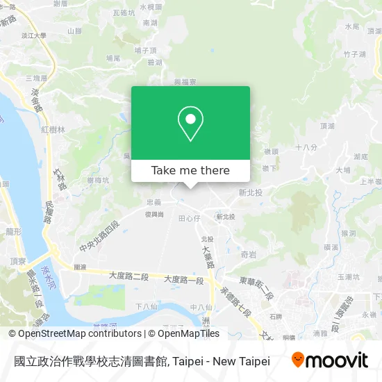 國立政治作戰學校志清圖書館 map
