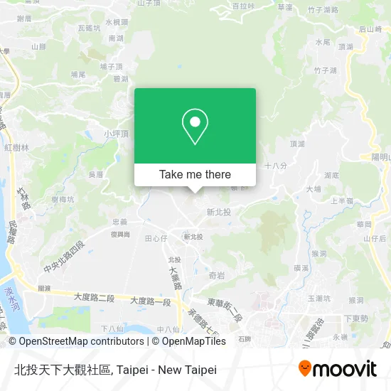 北投天下大觀社區地圖