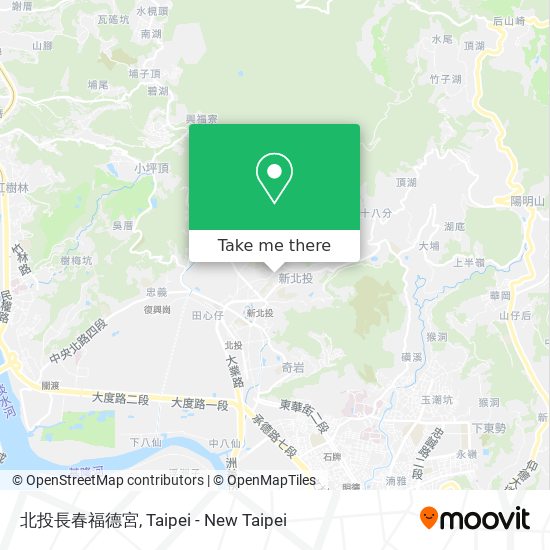 北投長春福德宮 map