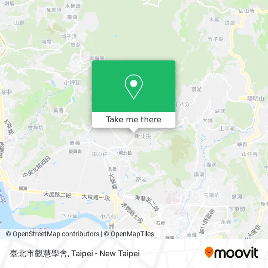 臺北市觀慧學會地圖