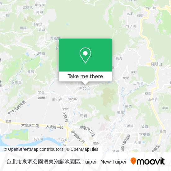 台北市泉源公園溫泉泡腳池園區 map