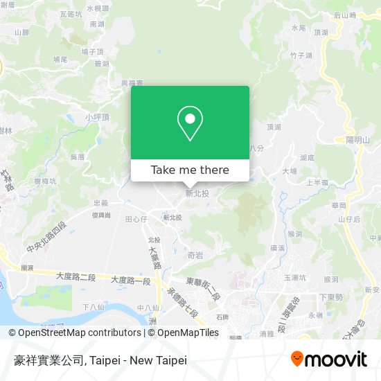 豪祥實業公司 map