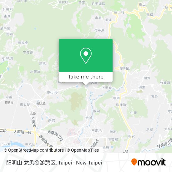 阳明山-龙凤谷游憩区 map