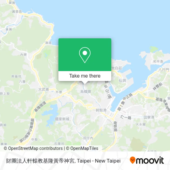 財團法人軒轅教基隆黃帝神宮地圖
