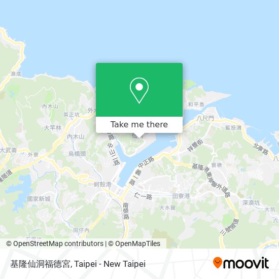 基隆仙洞福德宮 map