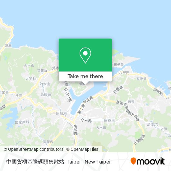 中國貨櫃基隆碼頭集散站 map