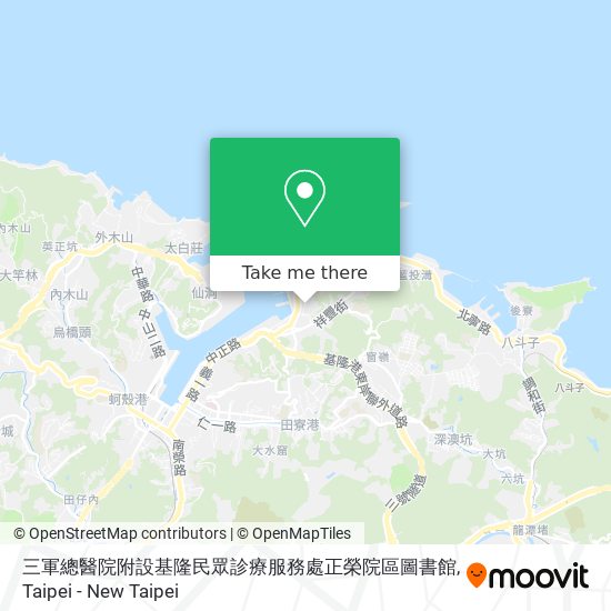 三軍總醫院附設基隆民眾診療服務處正榮院區圖書館 map