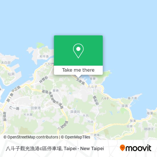 八斗子觀光漁港c區停車場 map