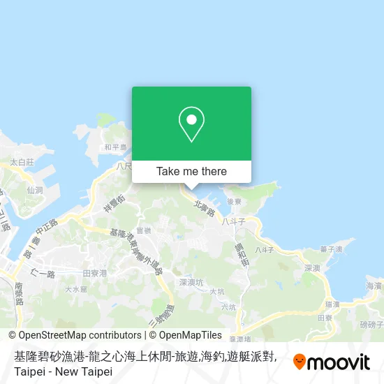 基隆碧砂漁港-龍之心海上休閒-旅遊,海釣,遊艇派對 map