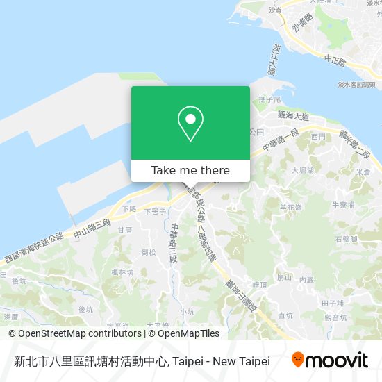 新北市八里區訊塘村活動中心 map